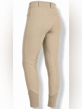 🏇 RJ Classics Harper Beige Knee Patch Riding Breeches Size 32R